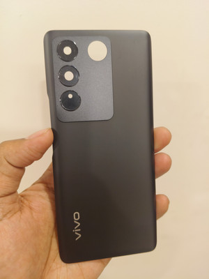 SlopK SlopK Vivo V27 Pro(Glass) Back Panel(Noble Black)