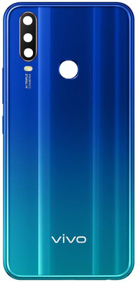 Sandreezz Vivo Y15 (with Proper Logo) Back Panel(Aqua Blue)