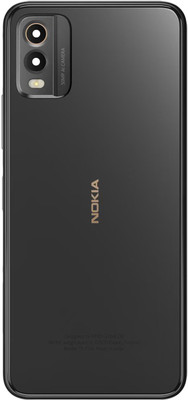 Flipkart SmartBuy Nokia C32 with Middle Ring & Side Buttons Back Panel(Charcoal Black)