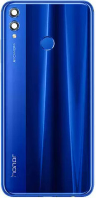 SRaccessories HONOR 8X (GLASS) (With Camera Lens ) Back Panel(Blue)