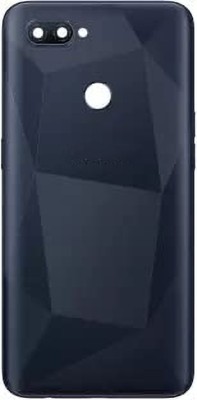 imbi Oppo A12 With Network Antenna, Power and Volume Button Camera Glass Back Panel(Black)