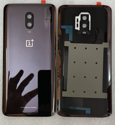 SPAREWARE ONEPLUS Oneplus 6T -Mirror Black (WITH CAMERA LENS & HEAT & SINK GASKET) Back Panel(Black)