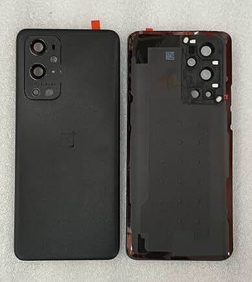 SPAREASP OnePlus 9 Pro (Glass) With Camera Lens Back Panel(Black)