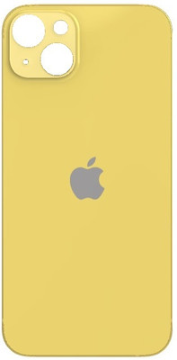 Sandreezz Apple 14 Plus (Glass) Back Panel(Yellow)