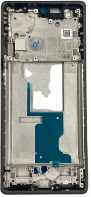 Tworld Motorola Edge 50 Fusion ( XT2429-1 ) Front Housing LCD Frame Bezel Plate [ With Key ] Digitizer Panel(Marshmallow Blue)