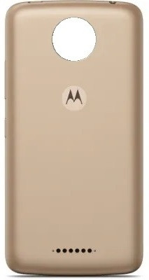 FLOUNDER MOTOROLA MOTO C PLUS WITH PROPER LOGO Back Panel(GOLD)