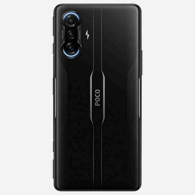 HNVIEW POCO F3 GT BACK GLASS PANEL WITH CAMERA LENS AND COMAPTIBLE WITH LOGO Back Panel(BLACK)