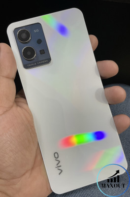 MAXOUT Vivo Y75 (5G) With Camera Ring Lens Glass Back Panel(White)