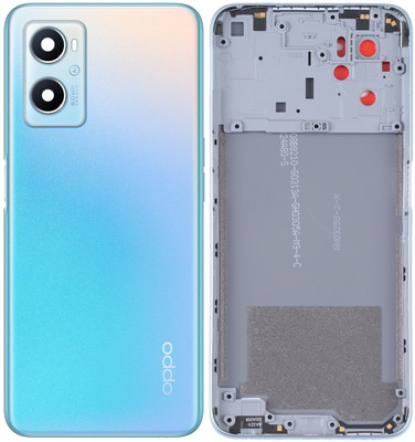 Unique4Ever Oppo A96 with Middle Ring Camera Lens & Side Volume Power Buttons Full Panel(Sunset Blue)