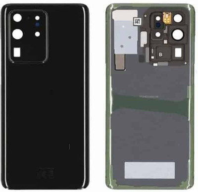 SPAREWARE SAMSUNG Samsung Galaxy S20 Ultra -Black (WITH CAMERA LENS) Back Panel(Black)