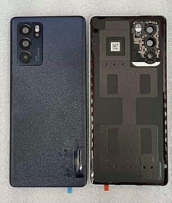 SPAREASP Oppo Reno 6 Pro (With Camera Lens) Black Back Panel(Black)