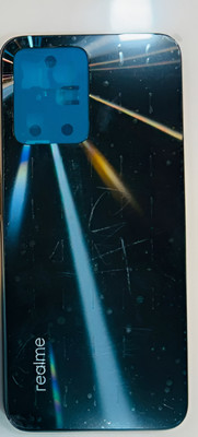 SRaccessories Realme C35 (4G) (Housing Body) (Side Keys with Middle Body Full Panel(Glowing Black)