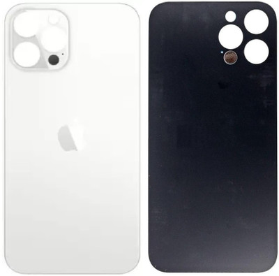 KezeMize Apple iPhone 12 Pro Max (Best Quality)(With Proper Logo)(Glass) Back Panel(White)