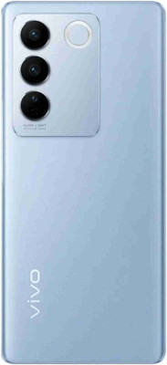 HNVIEW Vivo v27 come with camera lens frame and compatible back glass Back Panel(Blue)