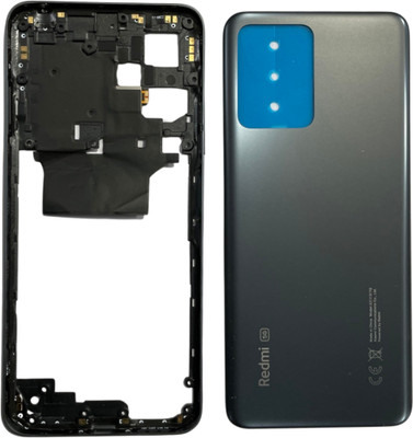 MAXOUT Redmi Note 12 (5G) Housing Body with Middle Ring Side Volume Buttons Full Panel(Black)