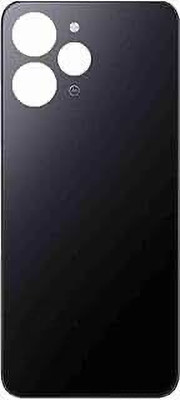 SPAREASP Xiaomi Redmi 12 4G (Glass) Black Back Panel(Black)