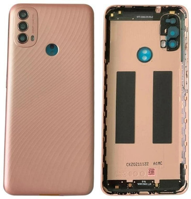 SRaccessories Motorola Moto E30 Back Panel(Gold)