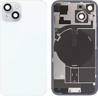 SPAREASP Iphone 15 With Wireless Magnet and Camera Fitting Lens Back Panel(White)