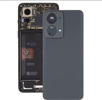 NRTELECOM One Plus Nord 2T 5G, Original, With Camera Glass Back Panel(Matte Black)