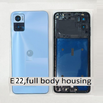 AL HAYY TRADERS For, Moto E22 full body housing Full Panel(BLUE)