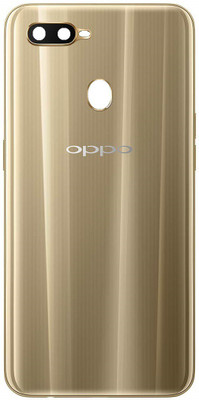 Sandreezz OPPO A7 (with Proper Logo) Back Panel(Gold)