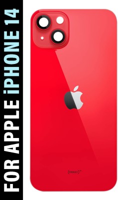 Safa Apple iPhone 14 With Camera Glass Back Panel(Red)