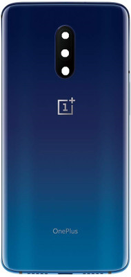 KezeMize OnePlus 7 Original Quality (with Camera Lens) (with Proper Logo) (Glass) Back Panel(Mirror Blue)