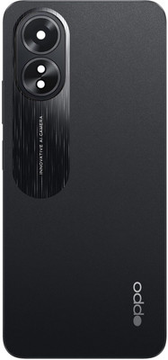Unique4Ever Oppo A18 With Middle Ring Camera Lens & Side Volume Power Buttons Full Panel(Glowing Black)
