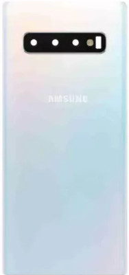 SRaccessories Samsung Galaxy S10 Plus / SM-G975(With Camera lens) Back Panel(Prism White)
