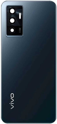 IncMart For Vivo V23e with Lens Back Glass Back Panel(Black)