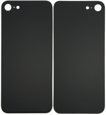 imbi Apple iPhone 8 Mobile Phone Panel Replacement Back Glass Body Back Panel(Black)
