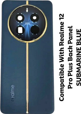 Shkiyo REALME 12 Pro Plus With Camera Lens And With Proper Logo Back Panel(SUBMARINE BLUE)