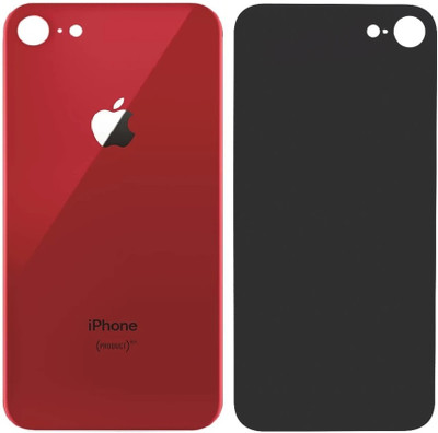 Kraze4blaze Apple iPhone 8 (Best Quality)(With Proper Logo)(Glass) Back Panel(Red)