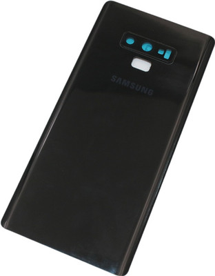 MAXOUT SAMSUNG Galaxy Note 9 ( Glass ) with Complete Camera Ring Lens Back Panel(Midnight Black)
