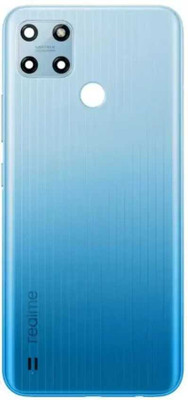 AAA Spares For Realme C25Y Back Glass Back Panel(Blue)