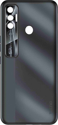 HNVIEW Tecno SPARK 7 PRO (KF8) compatible and original with side key buttons Back Panel(Black)