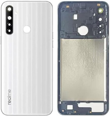 AAA Spares For Realme 6i body housing (with Camera Lens,Midle Ring,Key) Full Panel(White)