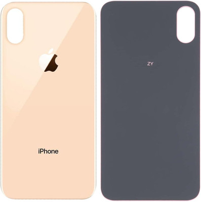 Flipkart SmartBuy Apple iPhone XS (Glass) Back Panel(Gold)