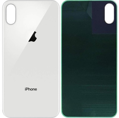Unique4Ever Apple iPhone X (Glass) Back Panel(Silver)