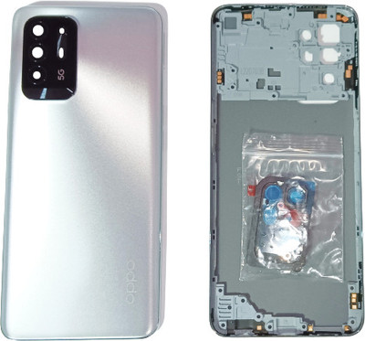 Sandreezz OPPO F19 Pro Plus (5G) (Housing Body) (Side Keys with Middle Body) (with Proper Logo) Back Panel(Space Silver)