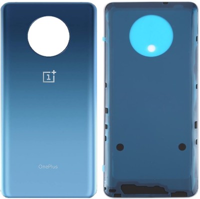 Sandreezz OnePlus 7T (Glass) (Best Quality) (with Proper Logo) Back Panel(Blue)