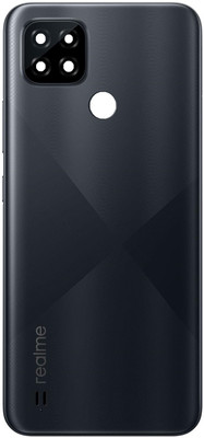 Kraze4blaze Realme C21 (Best Quality)(With Proper Logo) Back Panel(Cross Black)