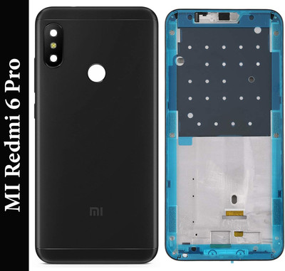 Purplesavvy Xiaomi MI Redmi 6 Pro Housing Body With Front LCD Frame & Back Full Panel(Black)