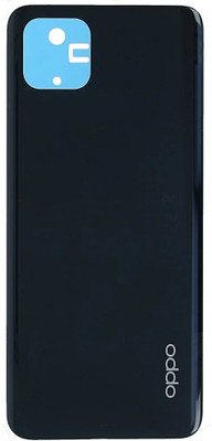 HQP for Oppo A16k / A16e ( CPH2349, CPH2421 ) - [ With Pre Installed Adhesive Tape & Brand Logo ] Battery Back Door Replacement Back Panel(Black)