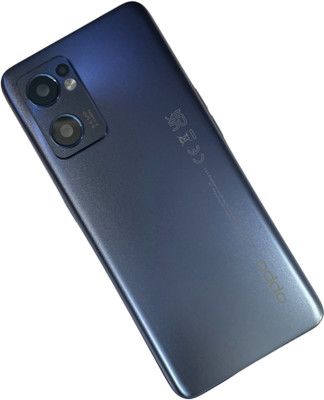 MAXOUT Oppo Reno 7 (5G) with Complate Camera Ringe Glass Lens Back Panel(Stary Black)