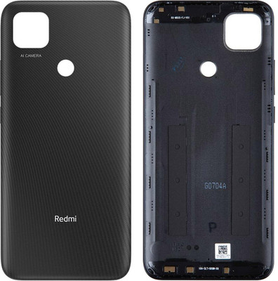 Sandreezz Xiaomi Redmi 9c (with Proper Logo) (with Side Volume Power Buttons) Back Panel(Carbon Black)