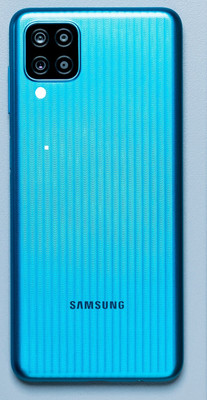 LEISURELIC SAMSUNG GALAXY M12 WITH PROPER LOGO Back Panel(BLUE)