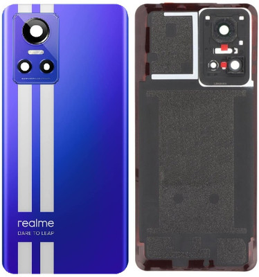 Sandreezz Realme GT NEO 3 (150W) (Glass) (With Camera lens Ring) (Best Quality) Back Panel(Nitro Blue)