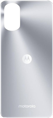 Sandreezz Motorola E32s (with Proper Logo) Back Panel(Misty Silver)