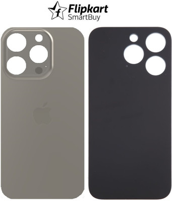 Flipkart SmartBuy Apple iPhone 15 Pro Premium Quality (Glass) Back Panel(Natural Titanium)